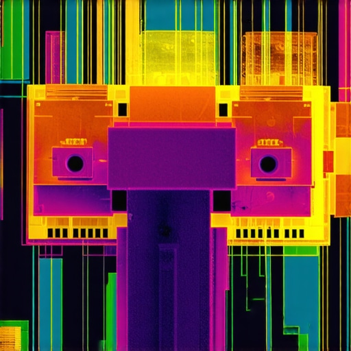 Thermal camera showing hotspots on dishwasher control panel