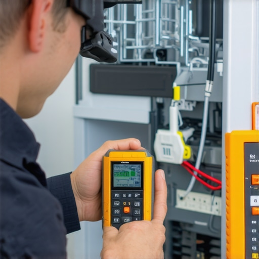 Thermal imaging camera and circuit testers diagnosing a dishwasher.