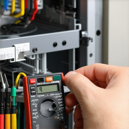 Testing Dishwasher Control Board with Multimeter Person using multimeter to diagnose dishwasher control board for warranty repair.