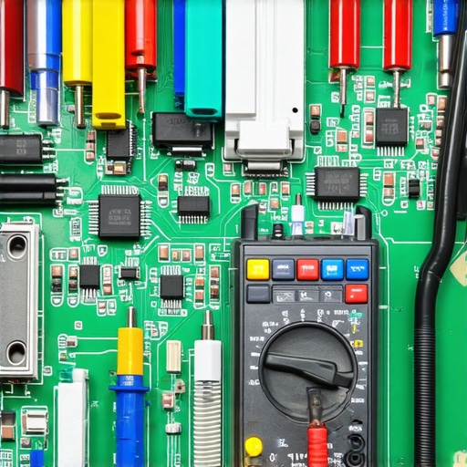 Professional Diagnostic Testing with Multimeter Technician using a multimeter to diagnose a dishwasher circuit board