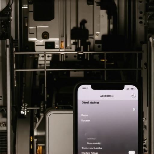 Smartphone filming a dishwasher component clearly showing serial number at home for warranty claim