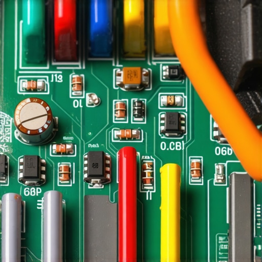 Technician using a multimeter to check voltage across dishwasher control board for shorts.