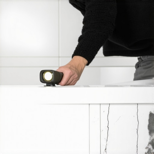 The Flashlight Trick for Spotting Tub Cracks