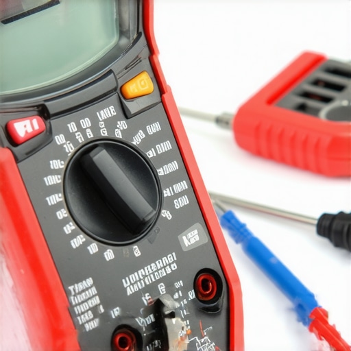 Essential Tools for Dishwasher Maintenance Multimeter measuring parts during dishwasher repair