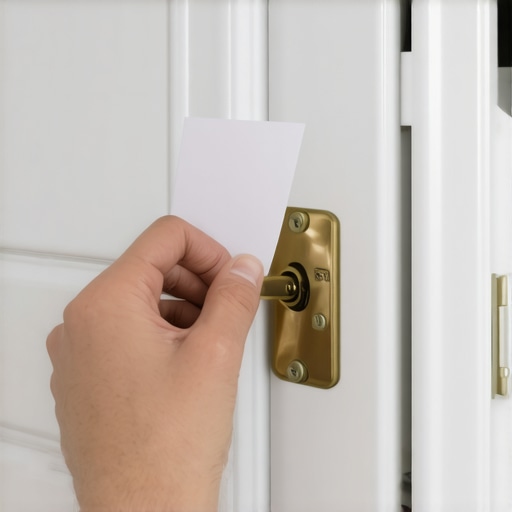 Testing Your Door Latch with a Scrap of Paper