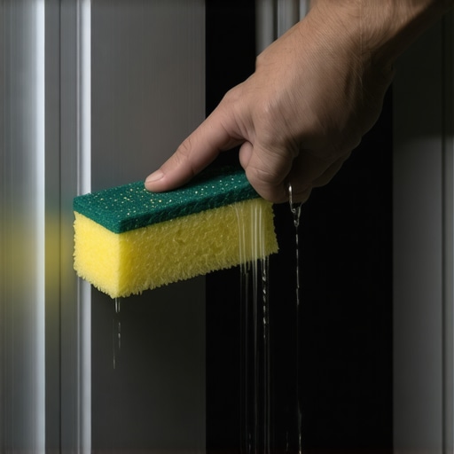 The Damp Sponge Move to Clean Hard-to-Reach Door Gaps