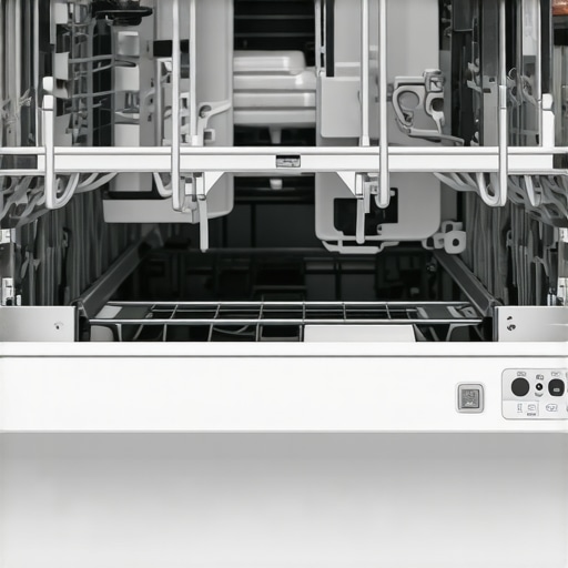 Close-up of a repaired dishwasher rack tine reinforced with wire, demonstrating the repair process.
