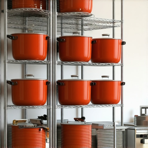 The trick for fitting oversized pots without breaking the rack