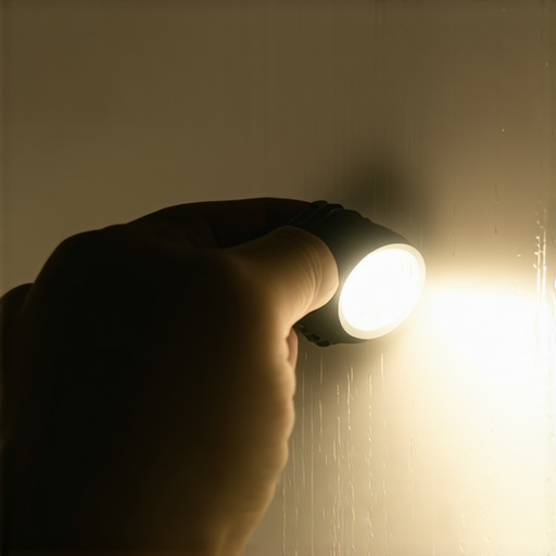 Using a Flashlight to Find Hairline Cracks in Your Tub