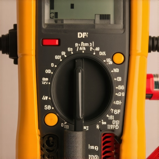 Person testing dishwasher wiring with a multimeter
