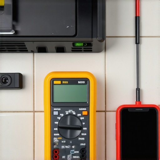 Using a multimeter and borescope for dishwasher diagnostics and maintenance.