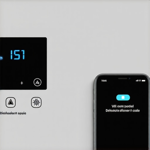 Accessing professional dishwasher diagnostic codes Smartphone displaying a dishwasher service manual next to an error code on the machine interface.
