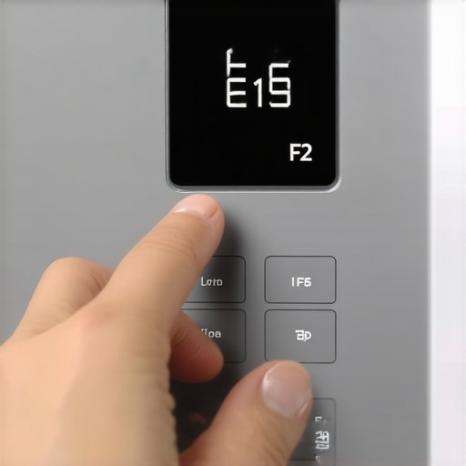 A person activating the hidden diagnostic mode on a dishwasher control panel to find error codes.
