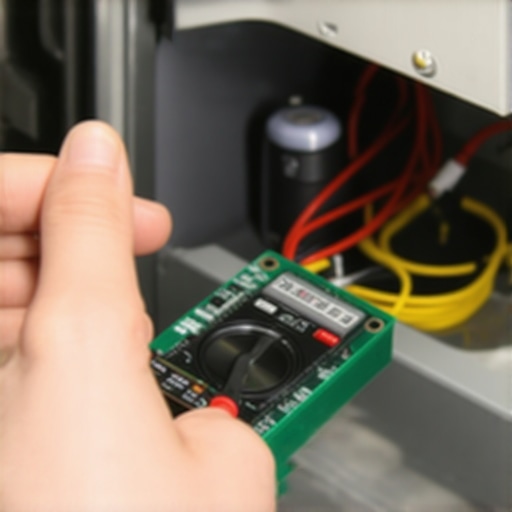 Advanced Dishwasher Circuit Board Diagnostic Technician using a multimeter to test a dishwasher control board for faults.
