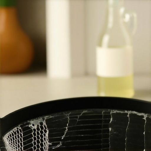 A worn dishwasher door gasket showing cracks from acidic cleaning agents like vinegar.