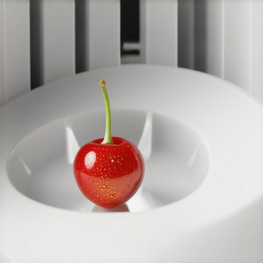 A detailed view of a dishwasher drain pump impeller obstructed by a small object causing vibration.