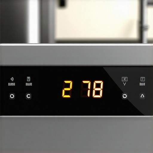 Diagnostic Error Codes on a Dishwasher Close-up of dishwasher error code on digital display.