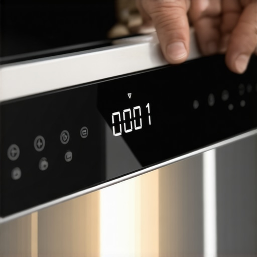 Dishwasher Timer Stuck at One Minute A digital display on a dishwasher showing the final minute of the cycle remaining.