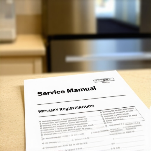 Dishwasher Warranty and Service Documentation A dishwasher service manual and warranty card illustrating the importance of documentation for appliance repair claims.