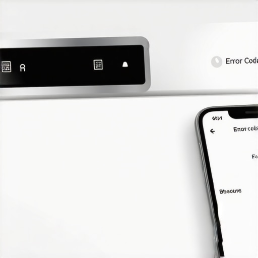 A person using a smart diagnostic app to troubleshoot a dishwasher error code.