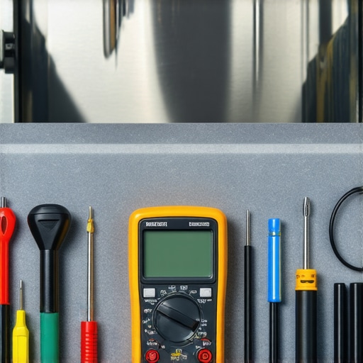 Essential DIY Dishwasher Diagnostic Tools A collection of dishwasher diagnostic tools including a multimeter and screwdriver on a kitchen counter