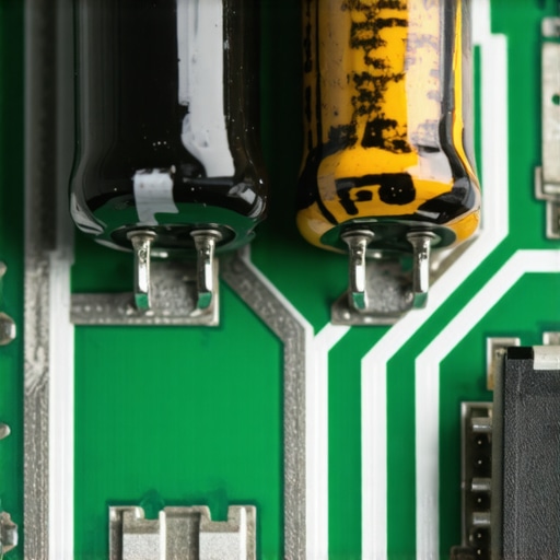 Close up of a burnt circuit board showing power surge damage for a warranty claim