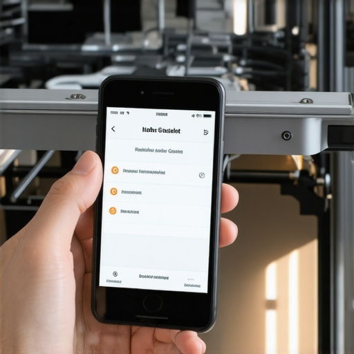 Using a smart diagnostic app to check dishwasher performance and seal integrity.