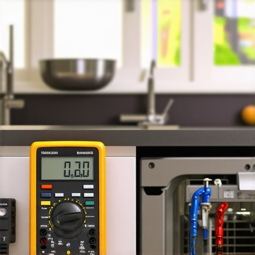 Professional Dishwasher Diagnostic Tools Digital multimeter and thermal camera for dishwasher repair