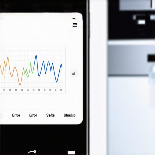 Smart Dishwasher Diagnostic App in Action A smartphone showing dishwasher diagnostic data and error codes for repair troubleshooting.