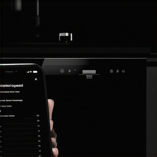 A smartphone managing a smart dishwasher network connection via a guest network.