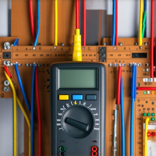 Using a multimeter to test a dishwasher control board for electrical continuity.