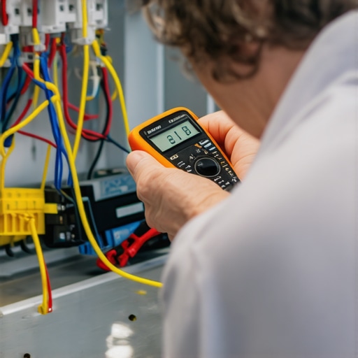 A technician using a multimeter to diagnose a dishwasher control board to avoid unnecessary part replacement.
