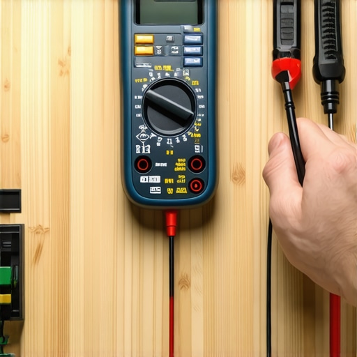 A technician using a multimeter to diagnose a dishwasher timer motor to check for electrical failure.
