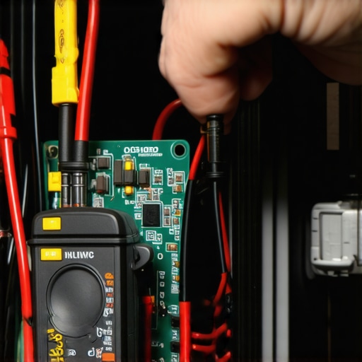 Testing a Dishwasher Control Board with a Multimeter A technician using a multimeter to diagnose a faulty dishwasher circuit board