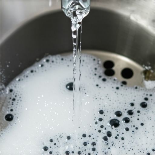 Using white vinegar to clear a blocked drain line